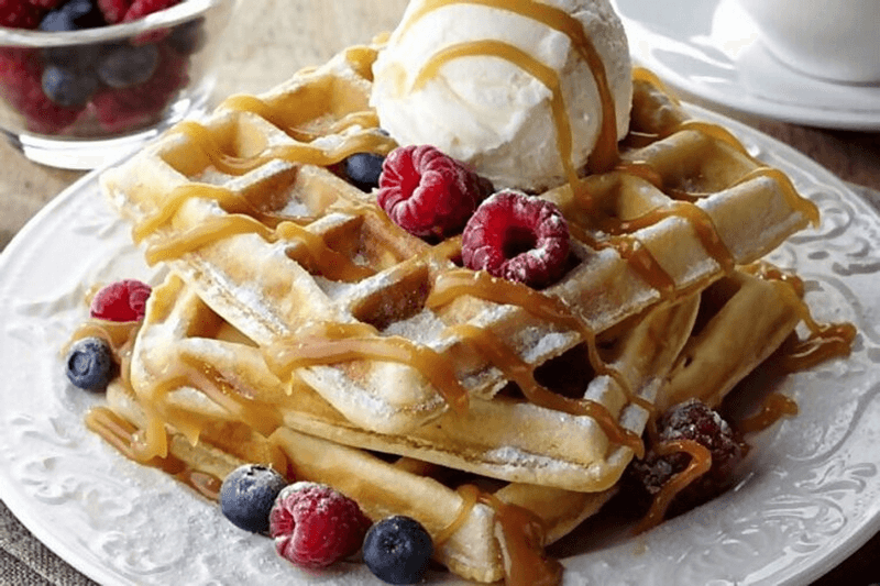 bánh waffles bỉ