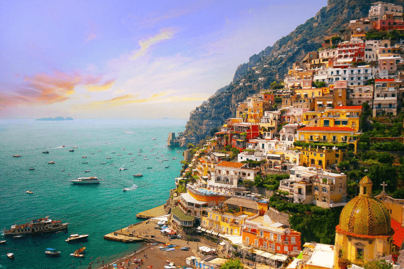 bờ biển amalfi ý