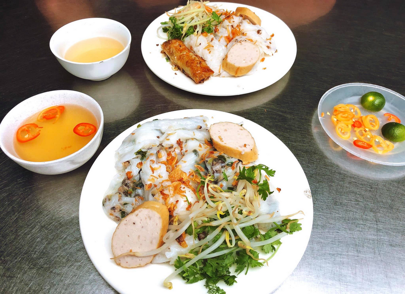 bánh cuốn nóng vũng tàu