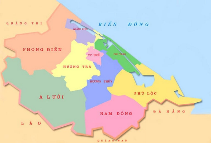 vị trí địa lý huế