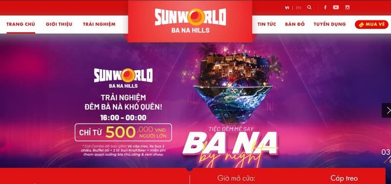 trang chủ Sun World Bà Nà Hills