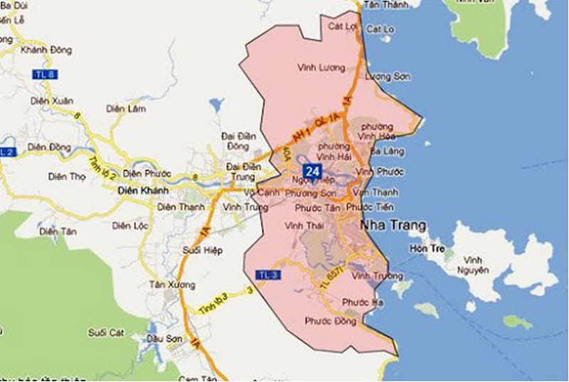 vị trí địa lý nha trang