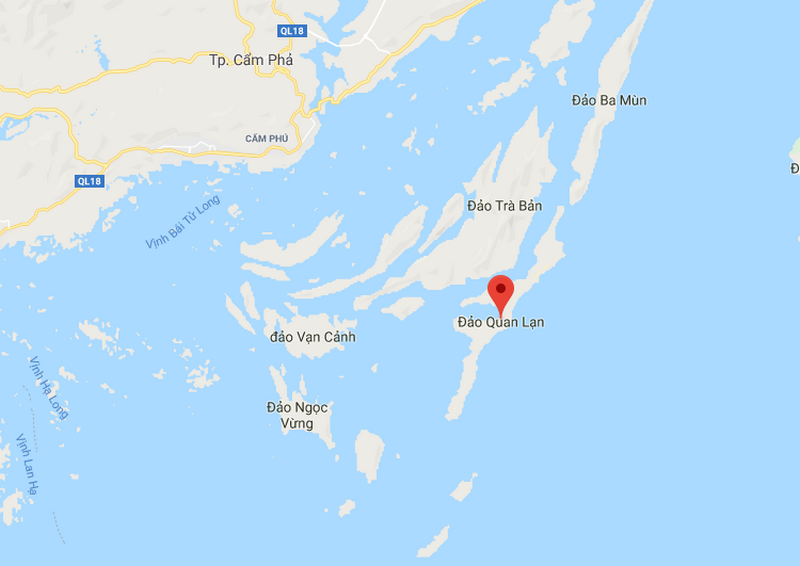 vị trí đảo quan lạn