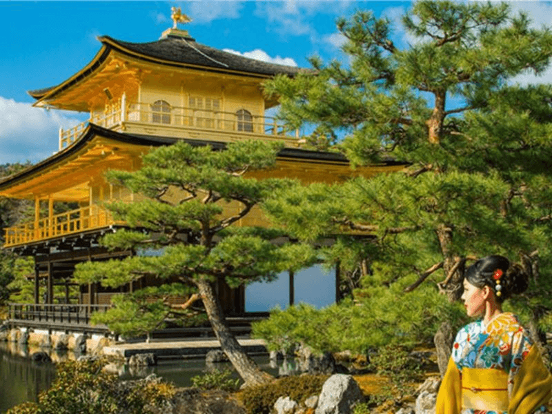 chùa vàng kinkaku ji kyoto